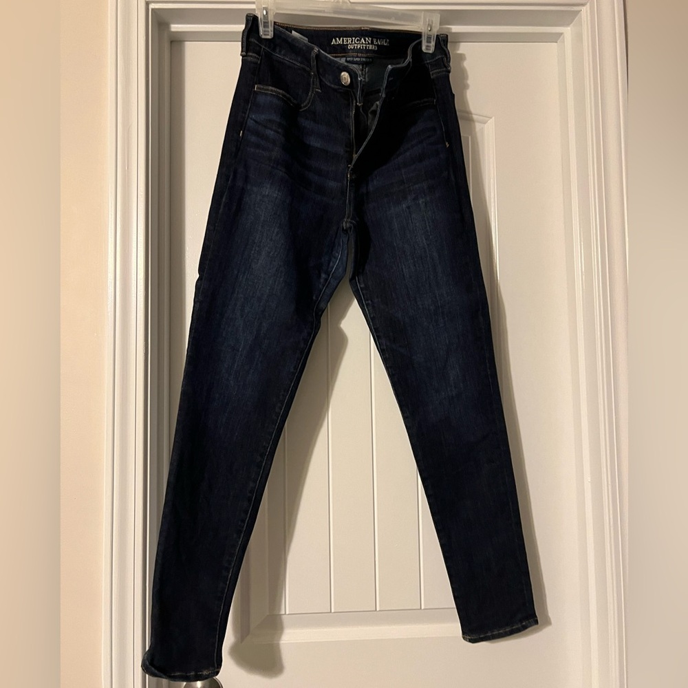 Size 10- jeans 
High rise jegging
